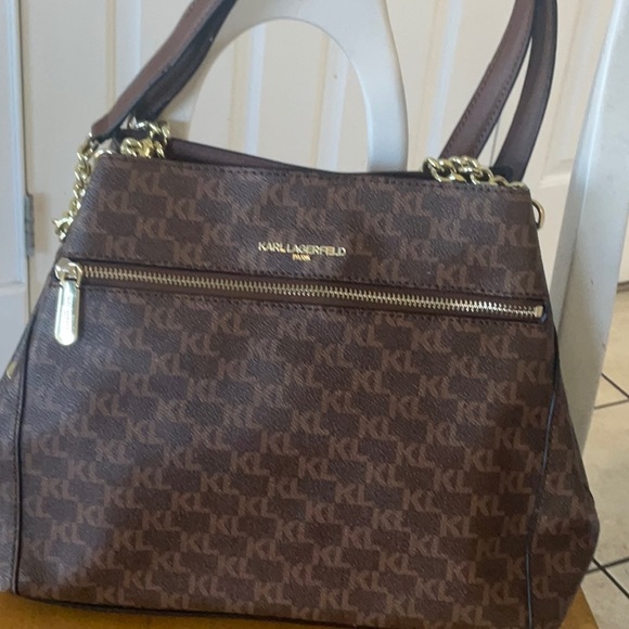 Karl Lagerfeld Brown Shoulder Bag - Picture 4 of 12